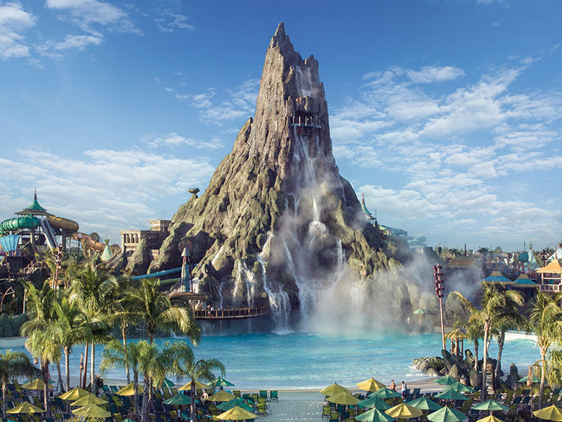 Volcán Krakatau en Volcano Bay